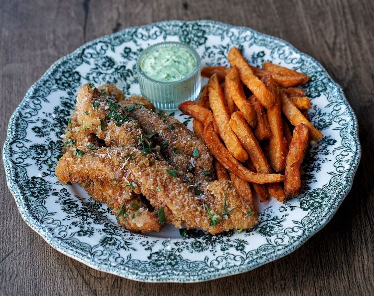 Garlic Parm Crispy Strips