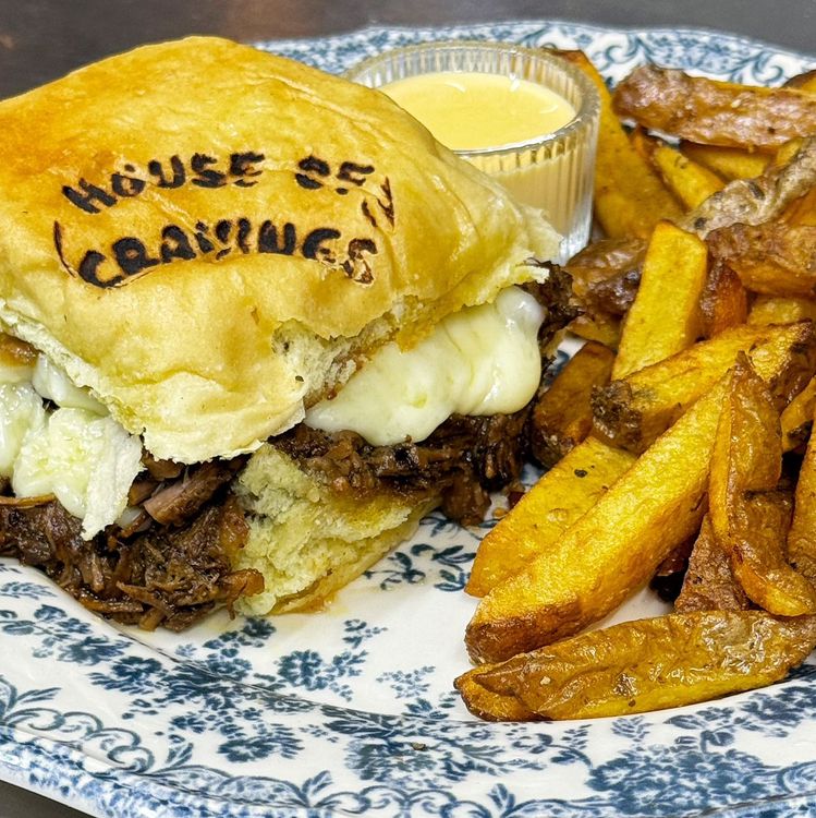Brisket Queso Burger